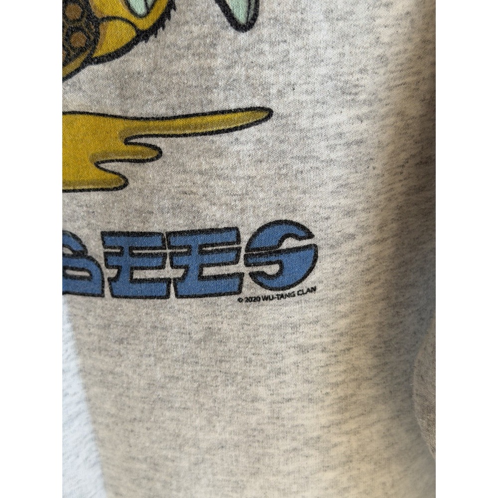 Mens  Wu Tang Killa Bees Grey Pullover Hoodie Size Large - Picture 7 of 8